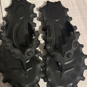 Black Spiked Sandals